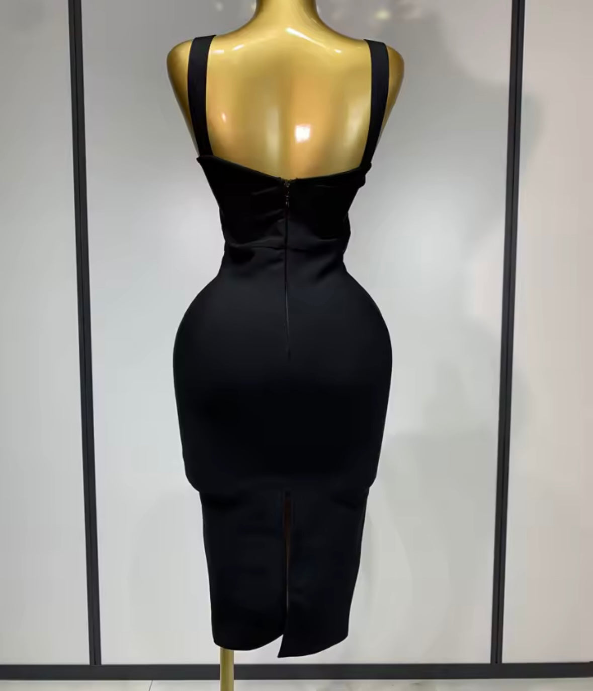 Sexy Black Lace Sleeveless Bandage Dress