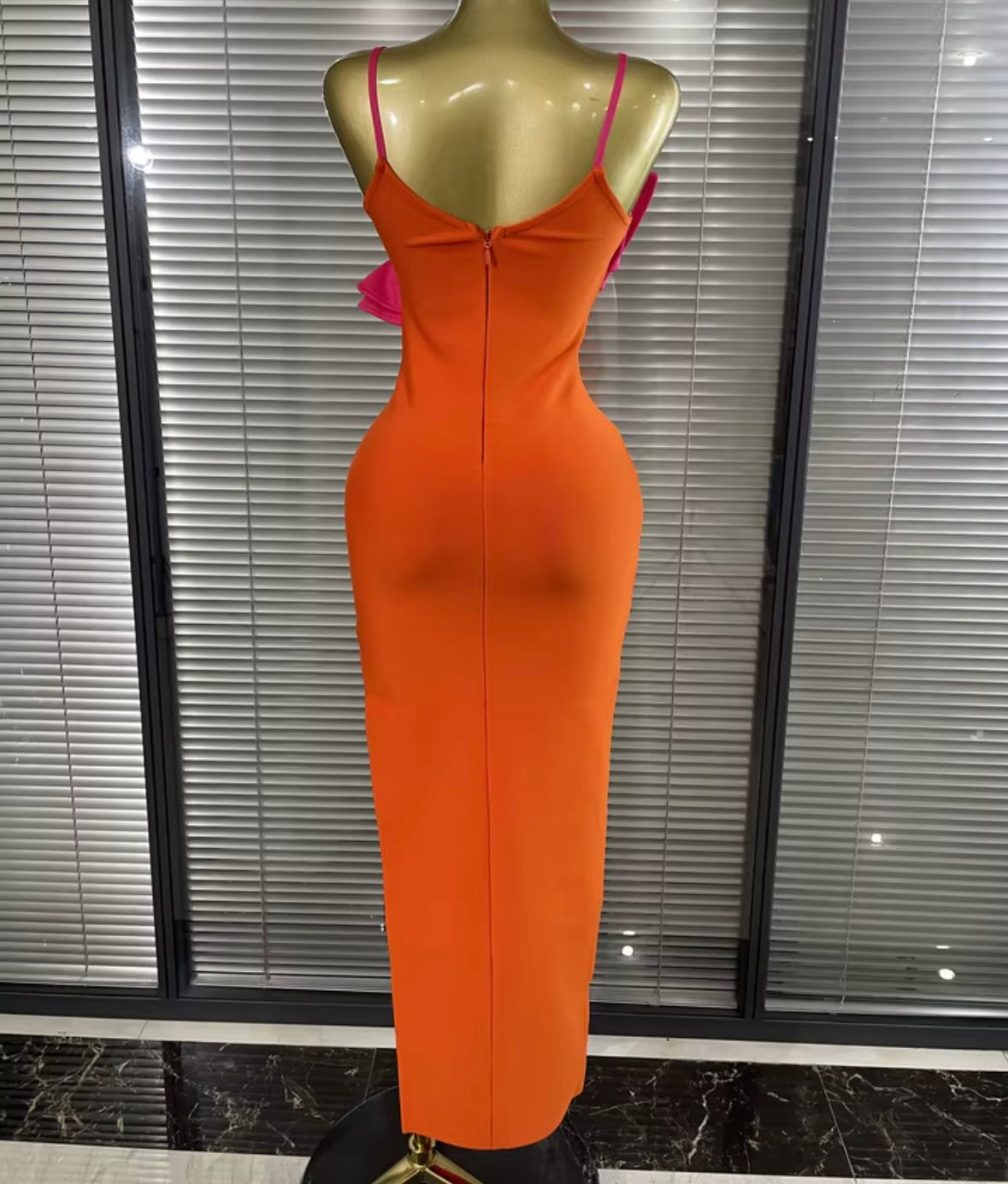 Sexy Sleeveless Ruffled Maxi Dress