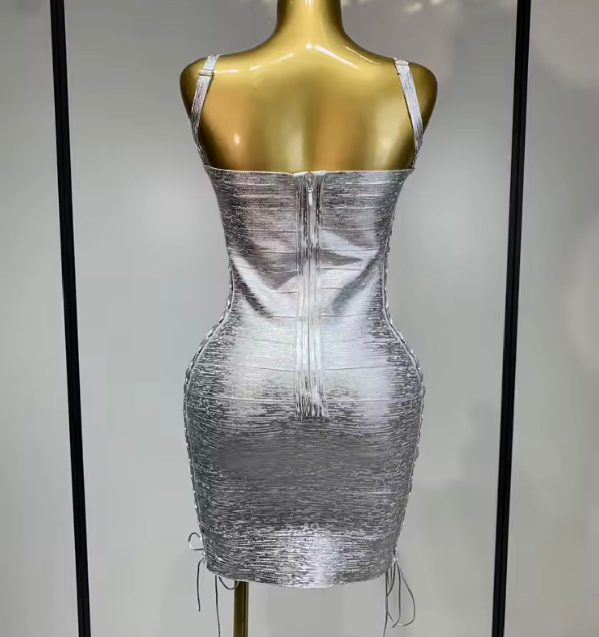 Sexy Sleeveless Side Lace Up Bandage Dress