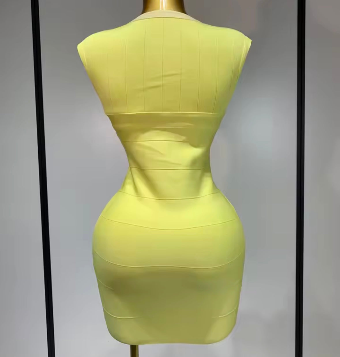 Sexy Sleeveless Front Zipper Bandage Dress