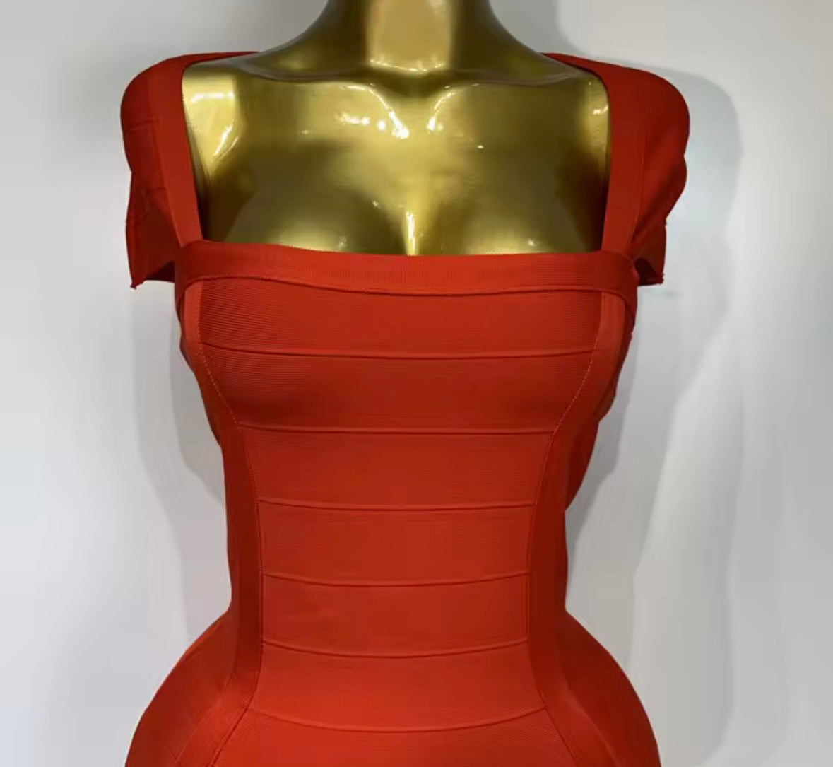 Red Sleeveless Sexy Bandage Dress