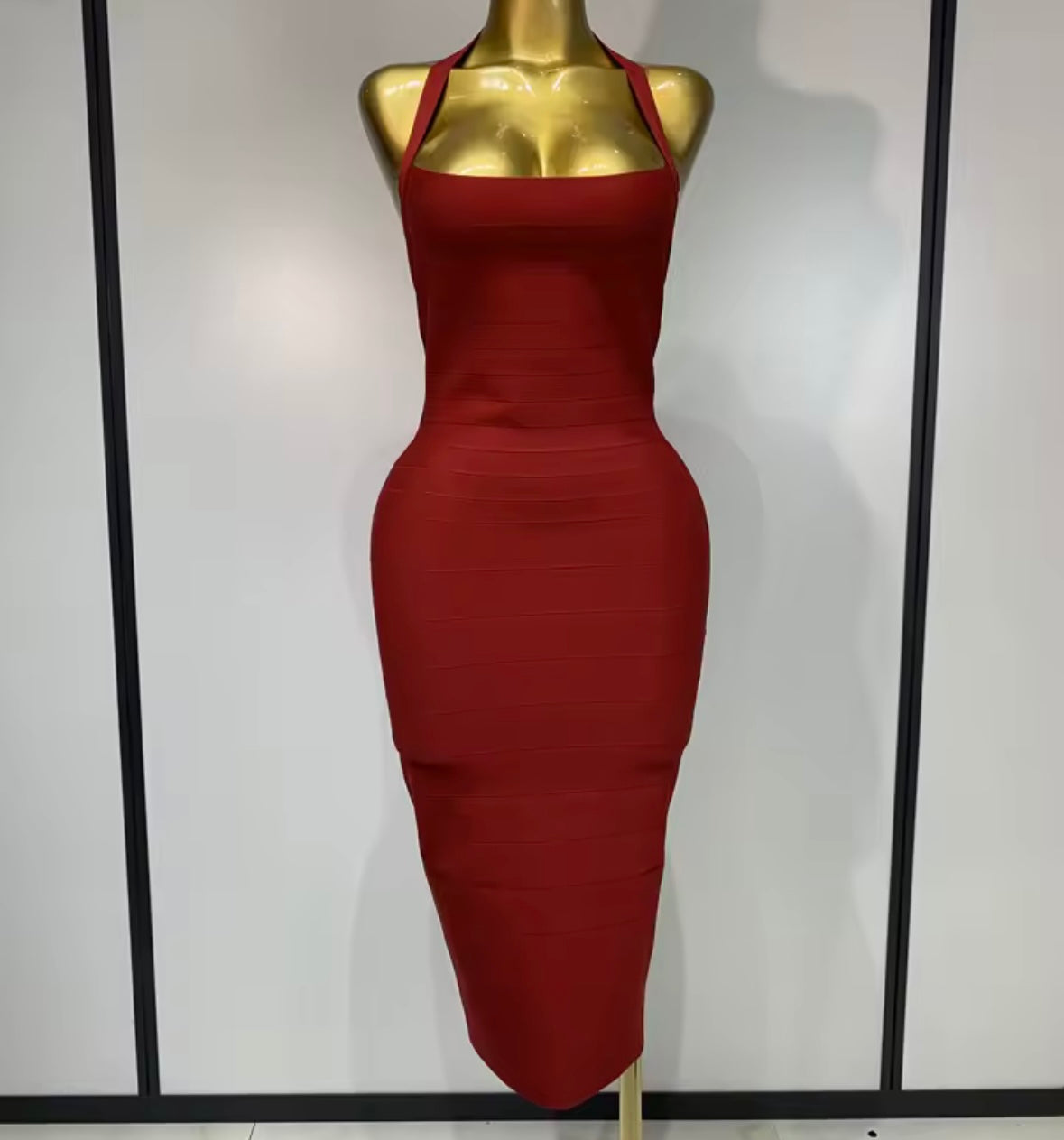 Sexy Halter Sleeveless Bandage Dress
