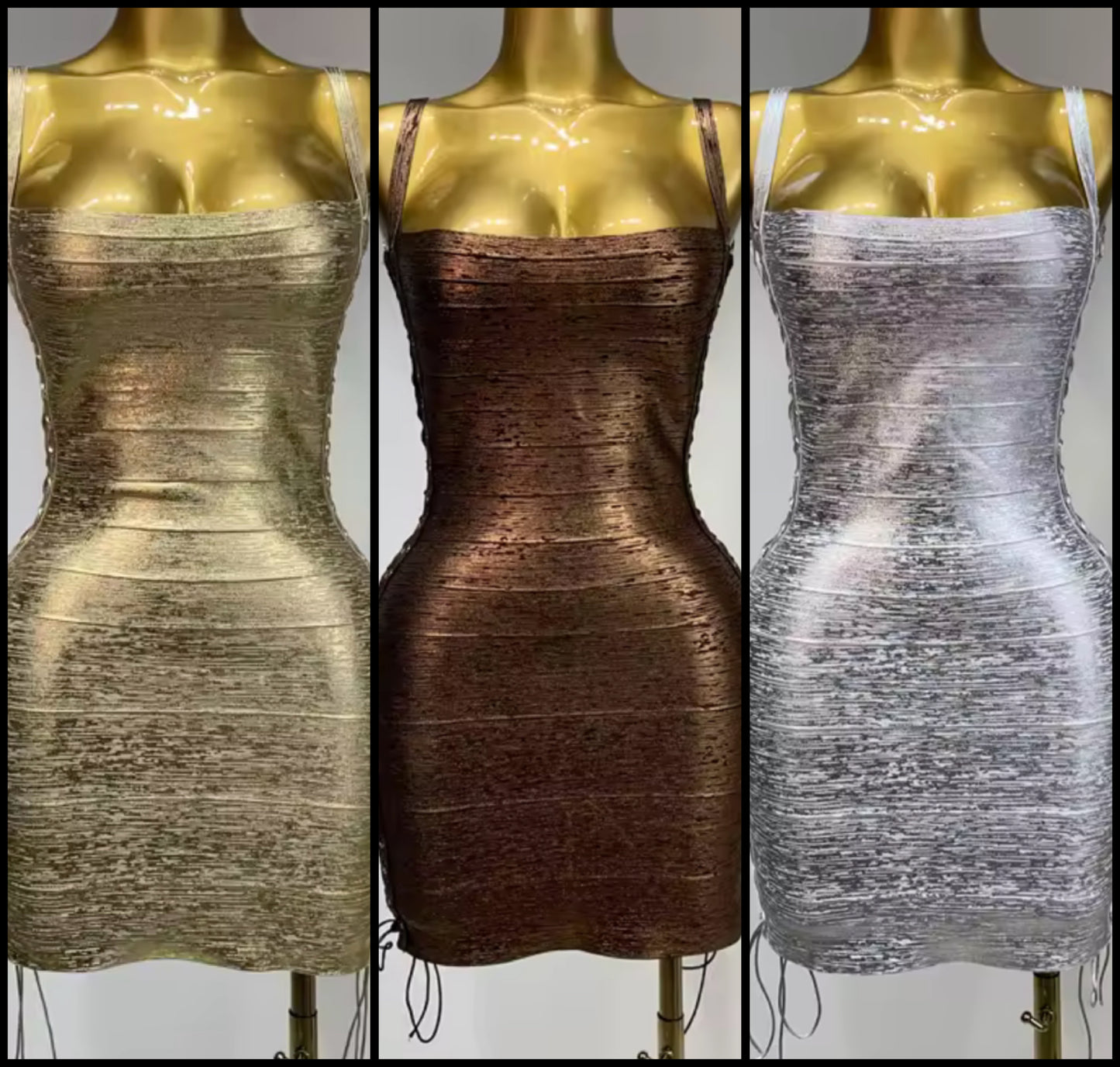 Sexy Sleeveless Side Lace Up Bandage Dress