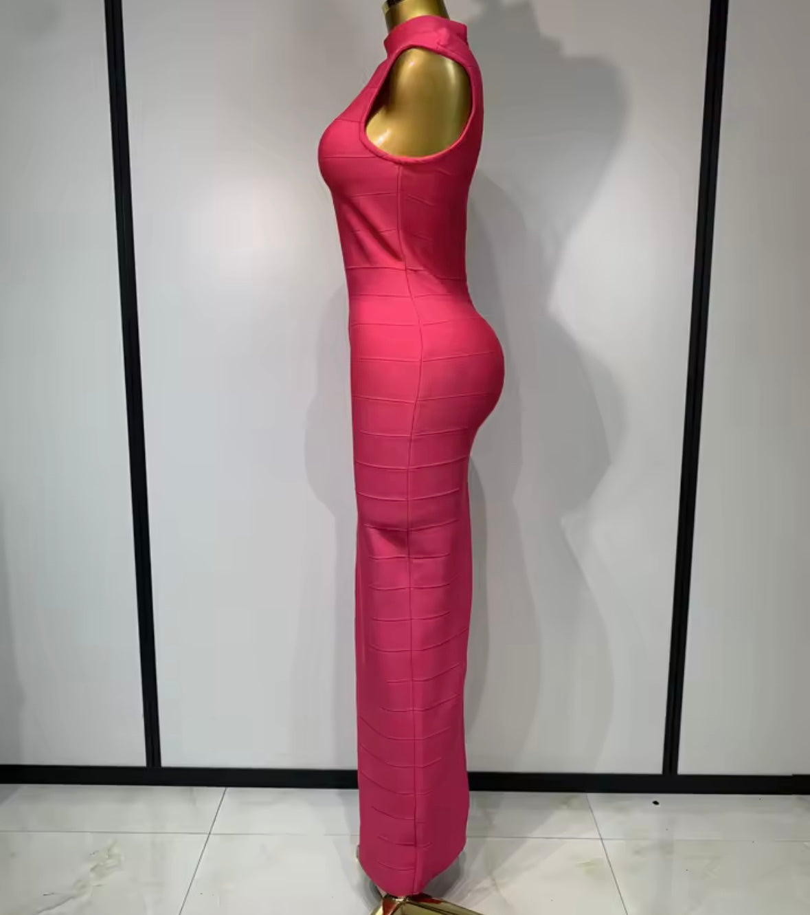 Elegant Sleeveless Bandage Maxi Dress