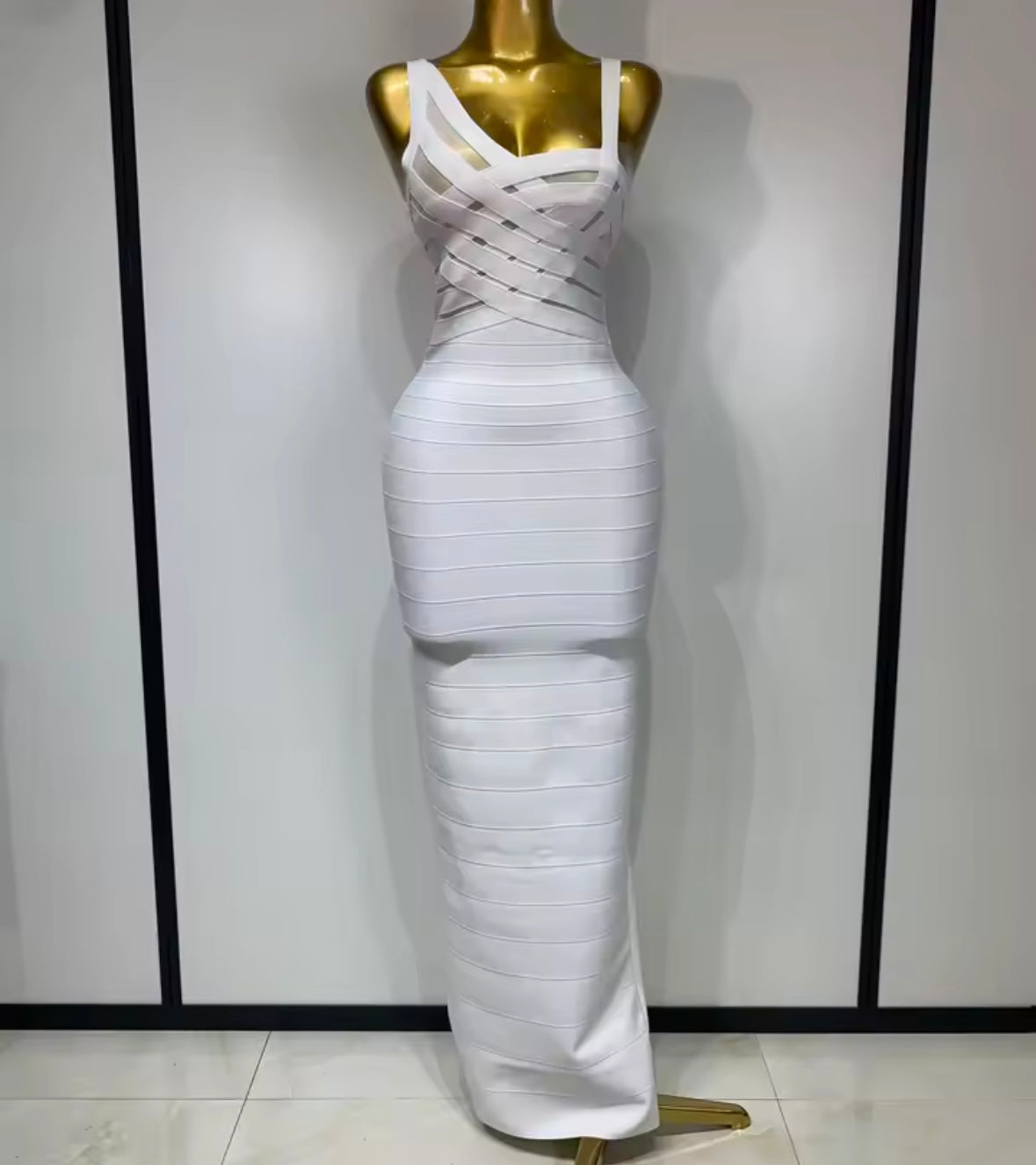 Sexy Sleeveless Bandage Maxi Dress