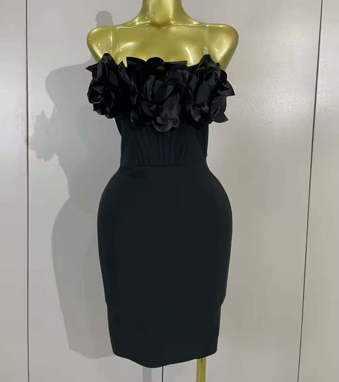 Sexy Floral Strapless Bandage Dress