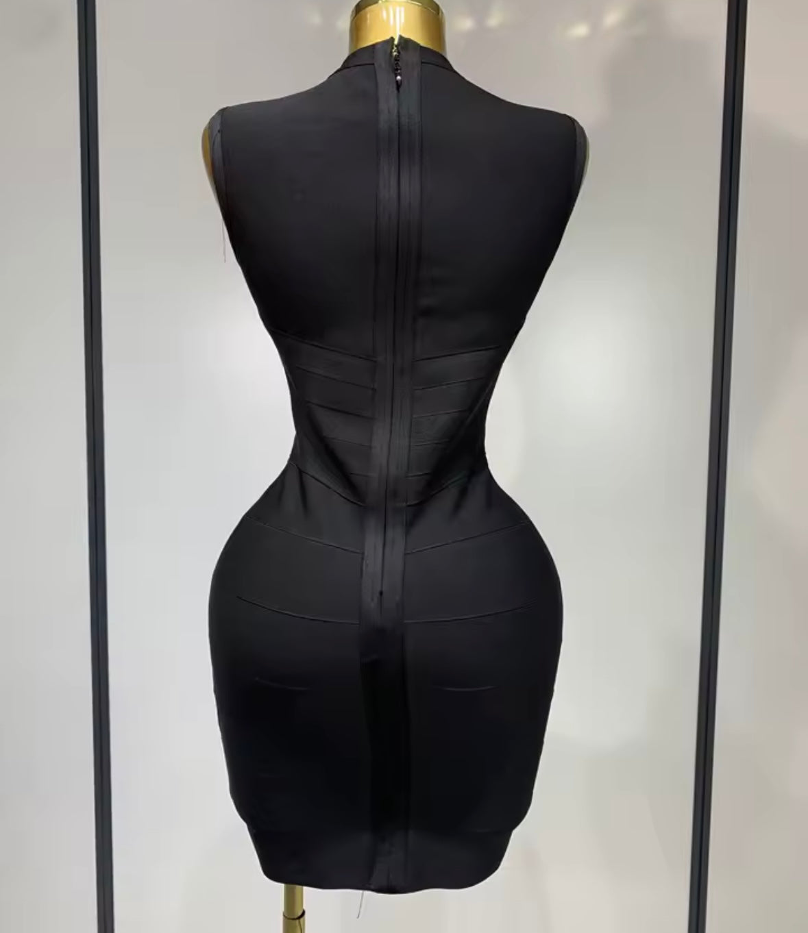 Sexy Sleeveless Hollow Out Bandage Short Dress