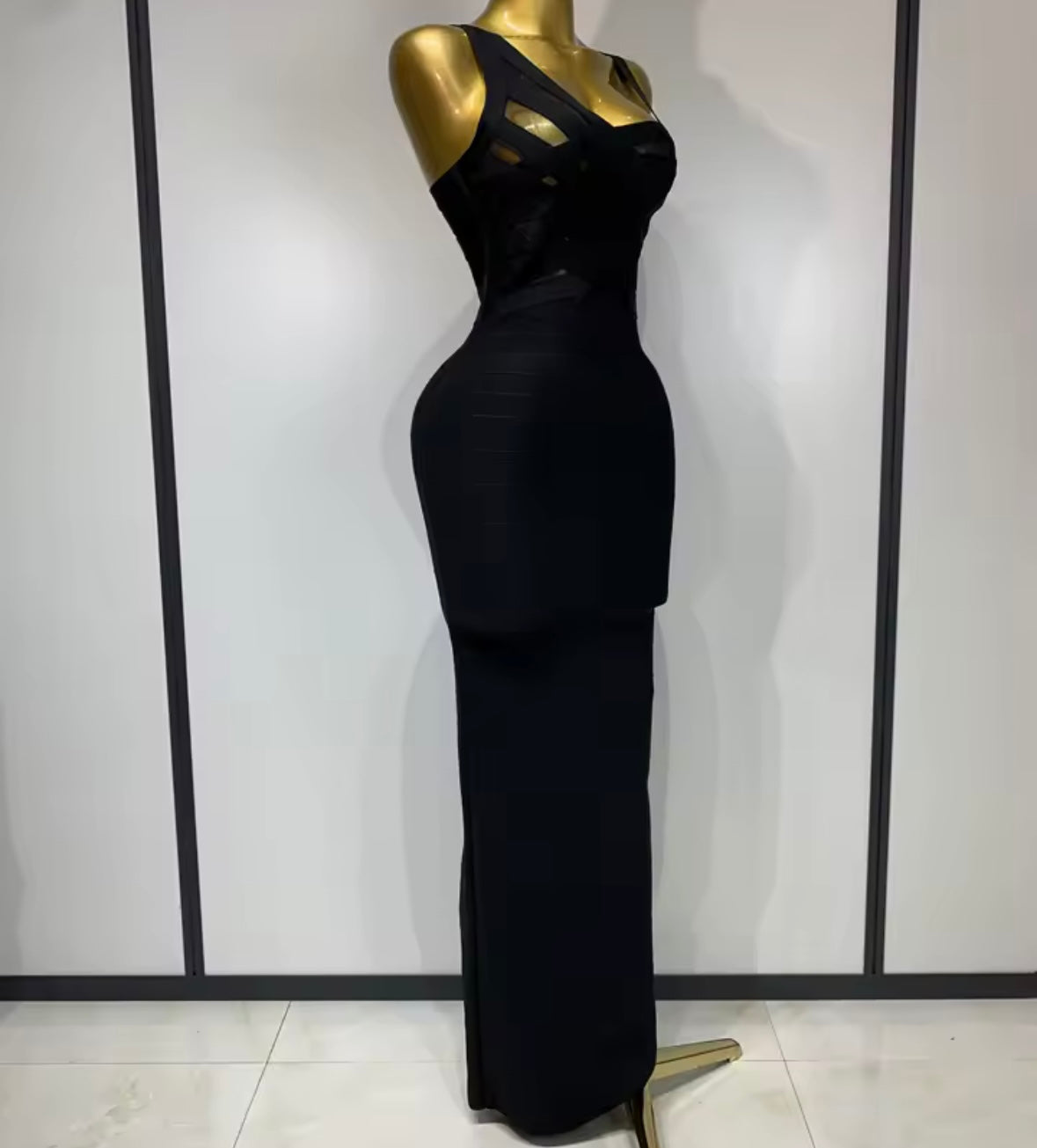 Sexy Sleeveless Bandage Maxi Dress