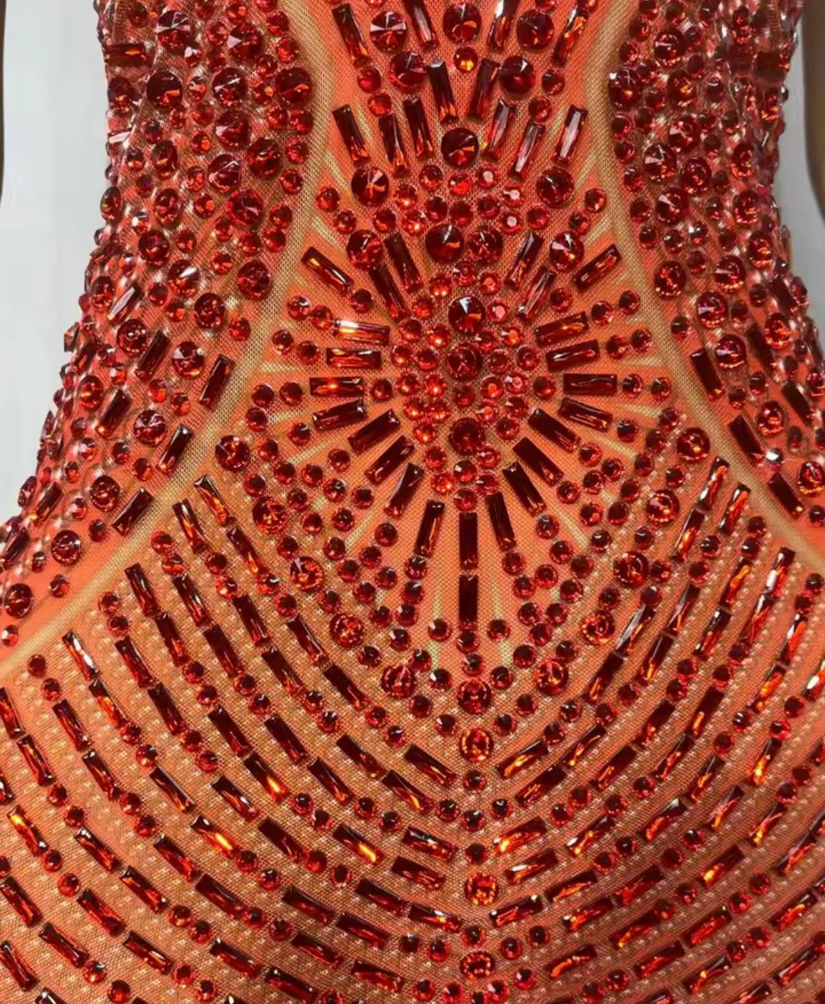 Sexy Halter Sleeveless Rhinestone See Through Maxi Dress