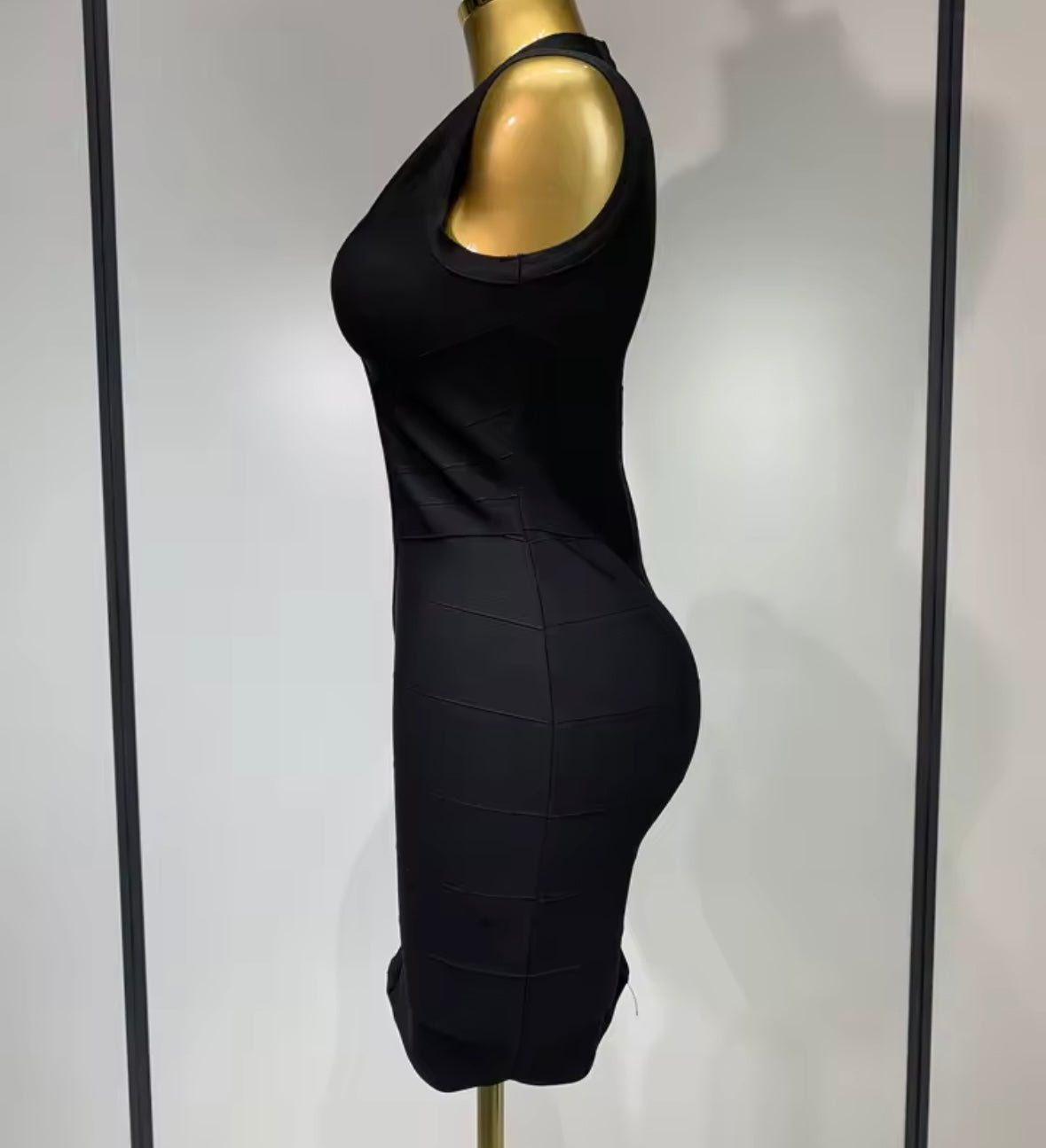 Sexy Sleeveless Hollow Out Bandage Short Dress