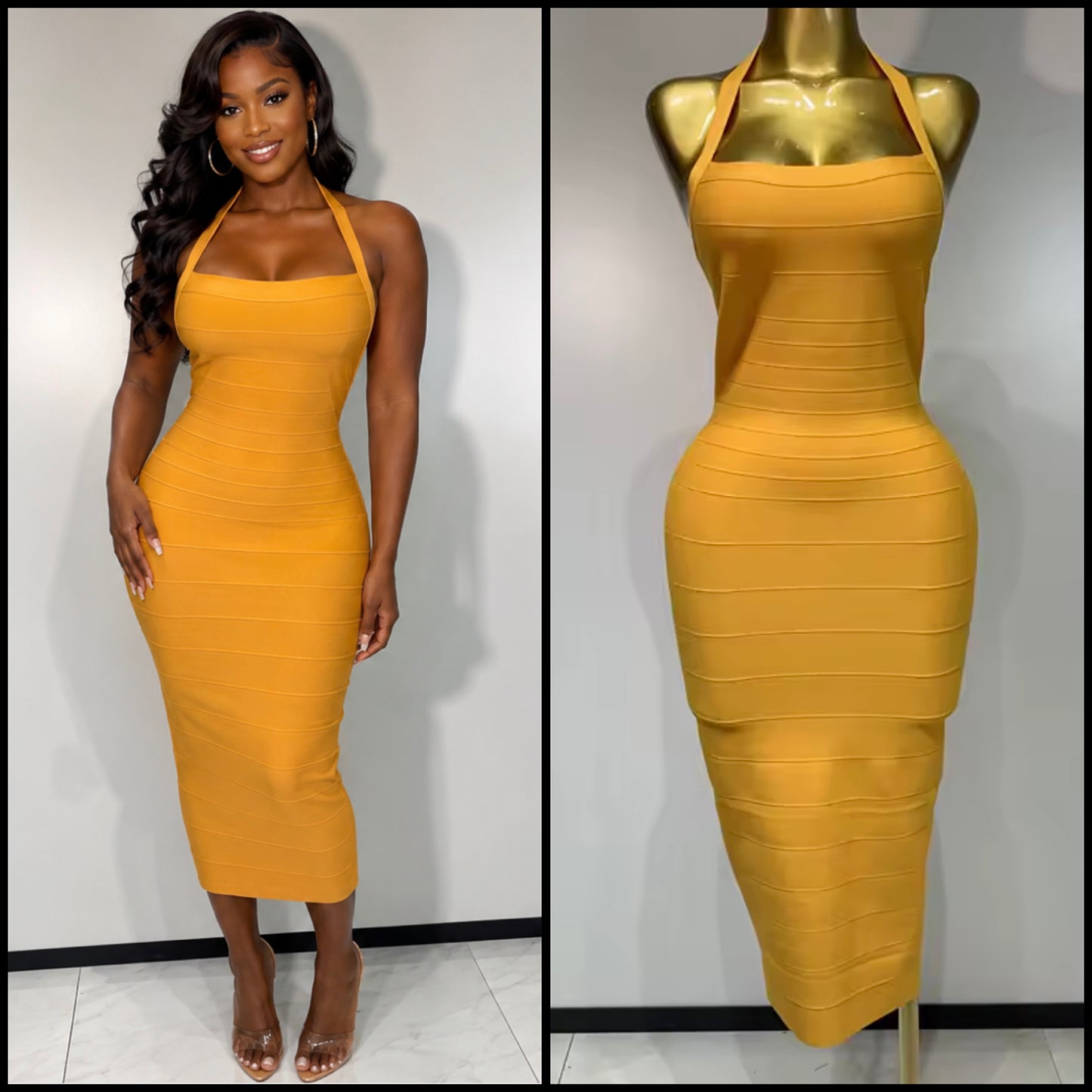 Sexy Halter Sleeveless Bandage Dress