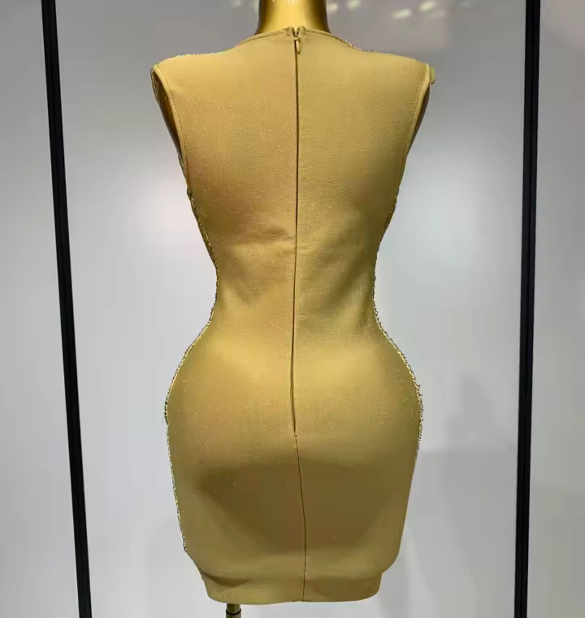 Sexy Sleeveless Draped Fringe Dress