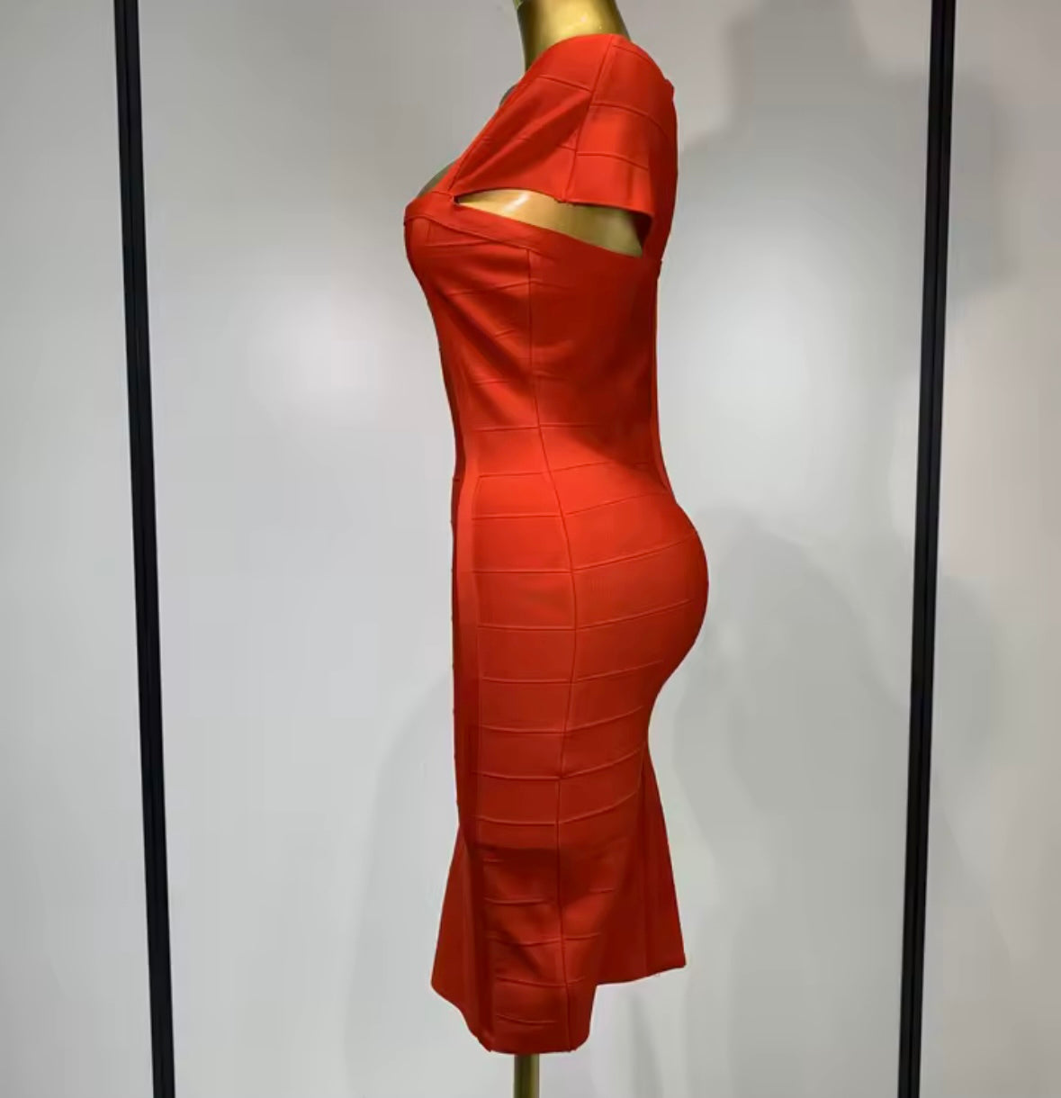 Red Sleeveless Sexy Bandage Dress