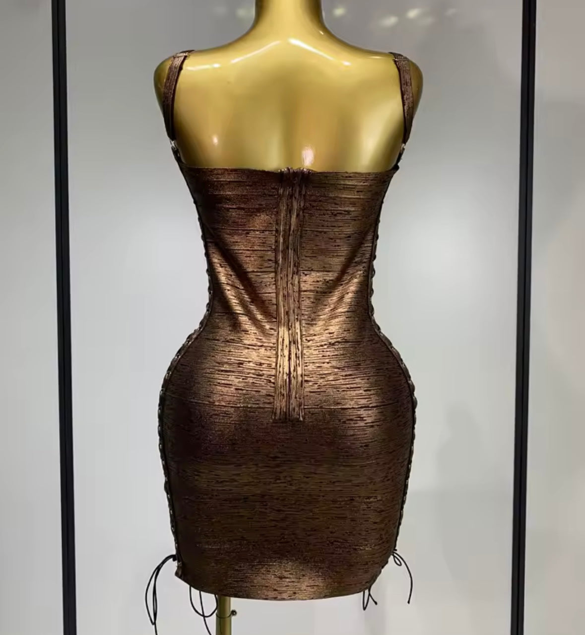 Sexy Sleeveless Side Lace Up Bandage Dress