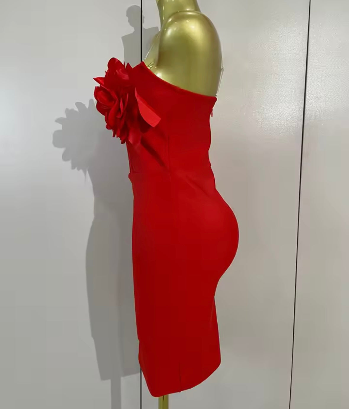 Sexy Floral Strapless Bandage Dress