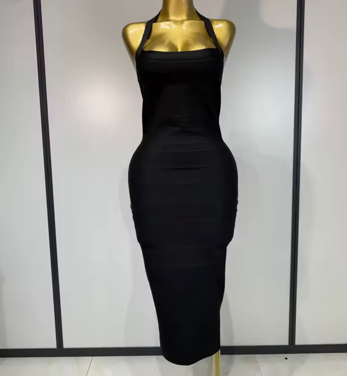 Sexy Halter Sleeveless Bandage Dress