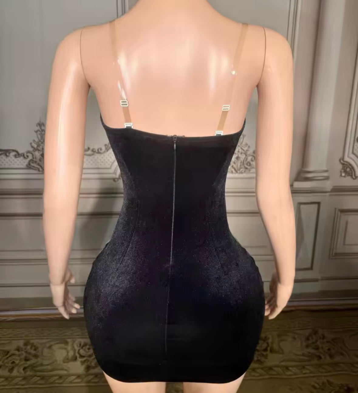 Sexy Sleeveless Colorful Metallic Short Dress
