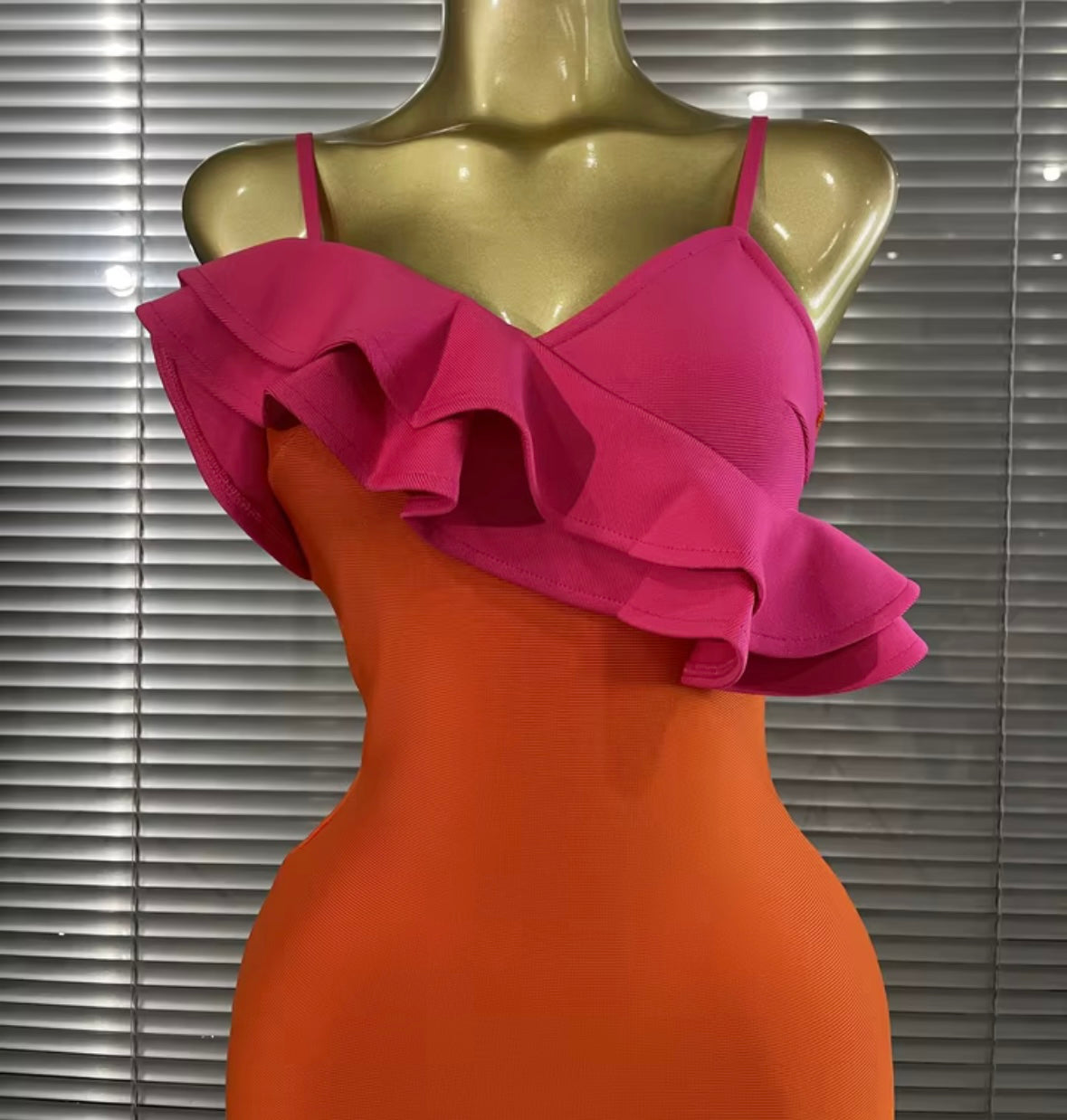 Sexy Sleeveless Ruffled Maxi Dress