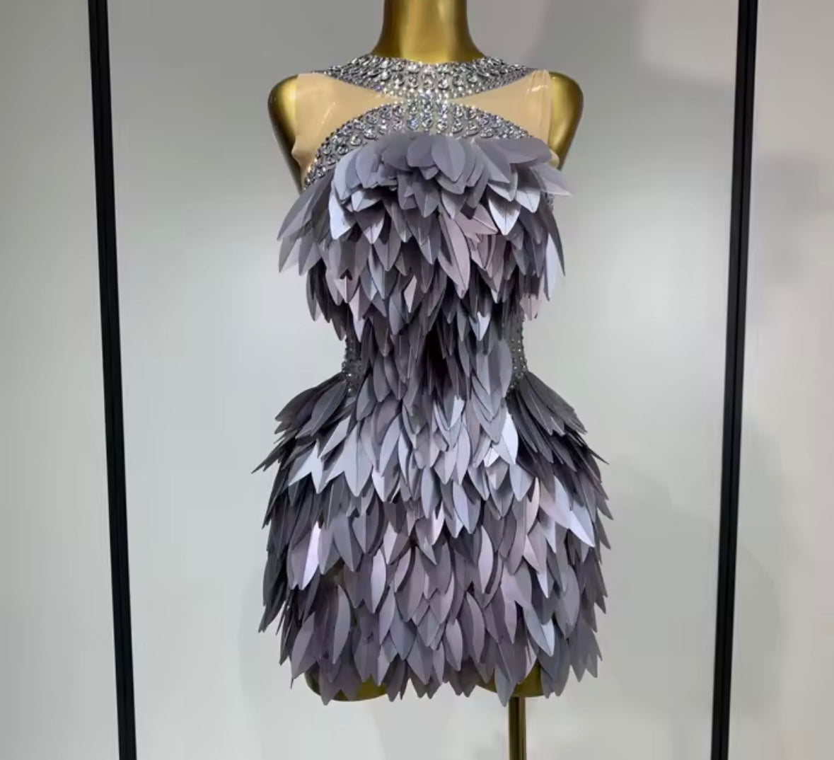 Sleeveless/Full Sleeve Elegant Short Dress