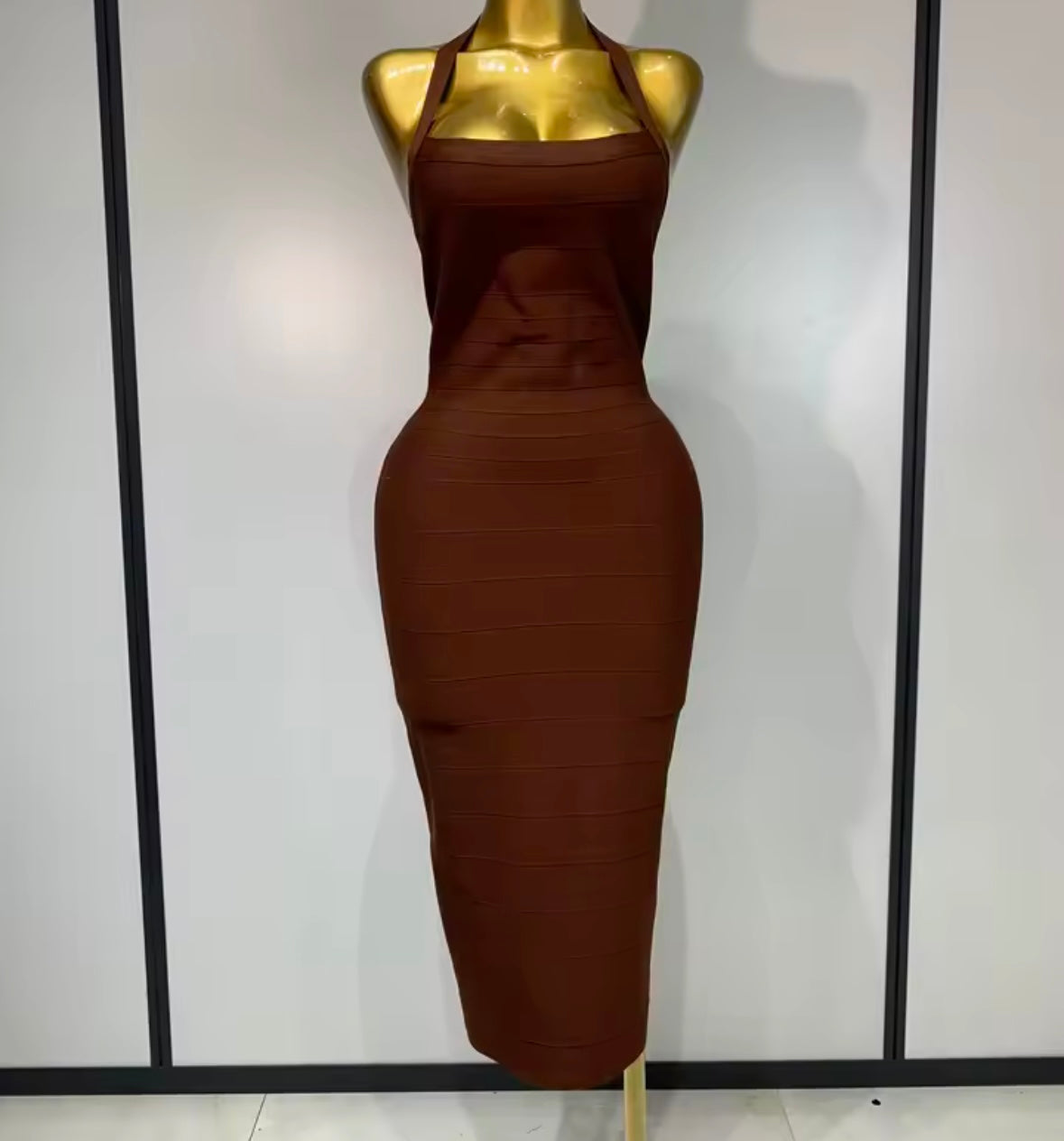 Sexy Halter Sleeveless Bandage Dress