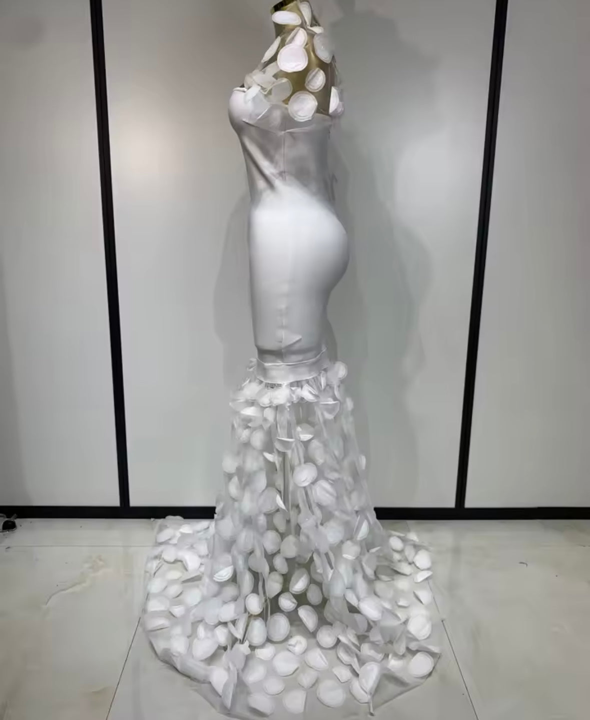 Elegant Sexy Sleeveless Floral Patchwork Floor-Length Dress