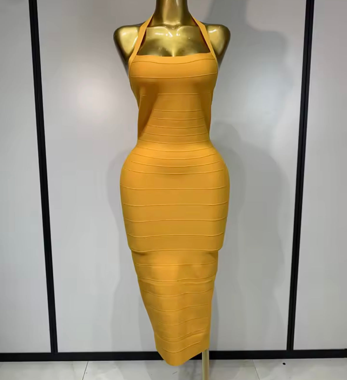 Sexy Halter Sleeveless Bandage Dress