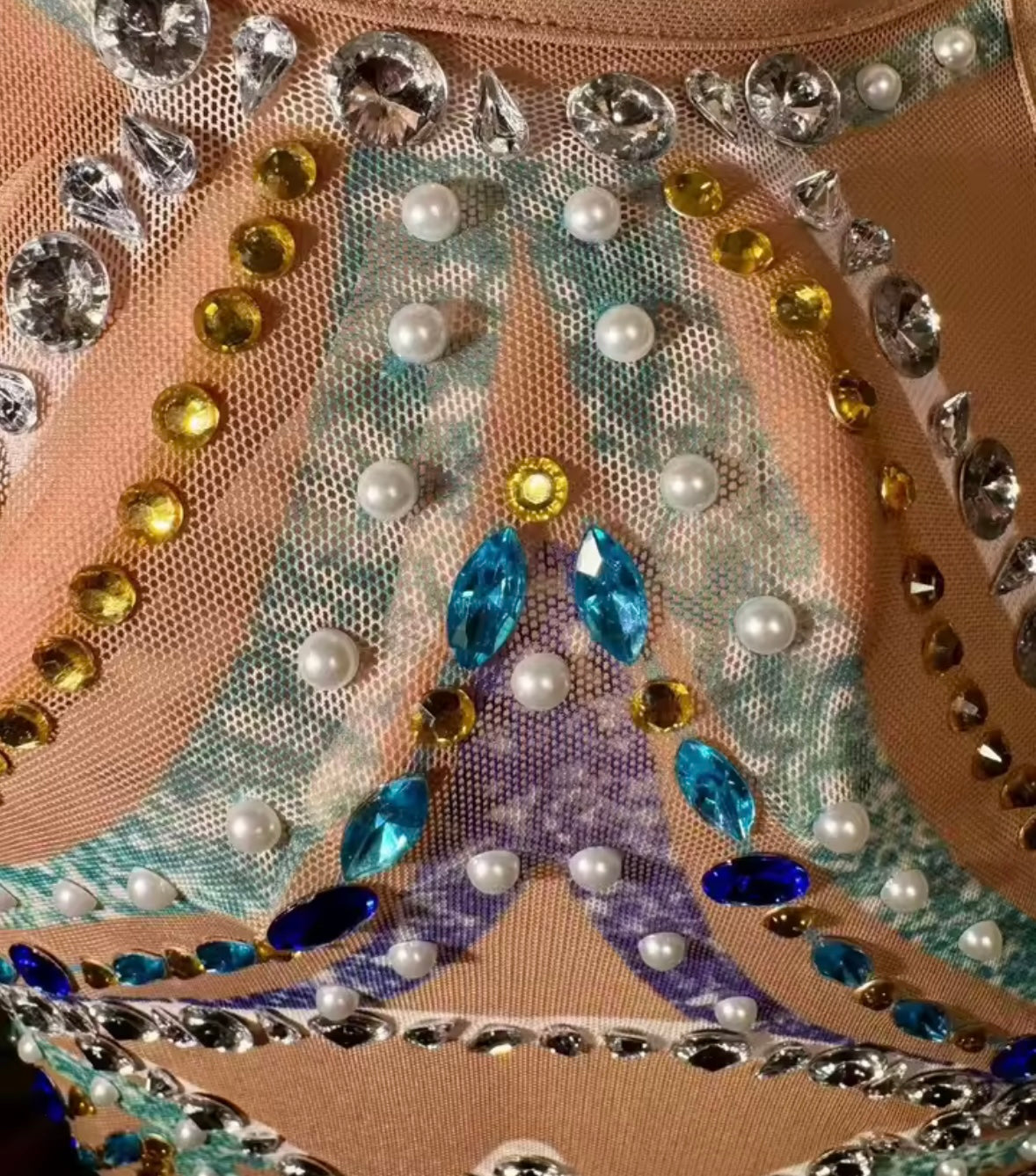 Sexy Halter Sleeveless Beaded Rhinestone Maxi Dress