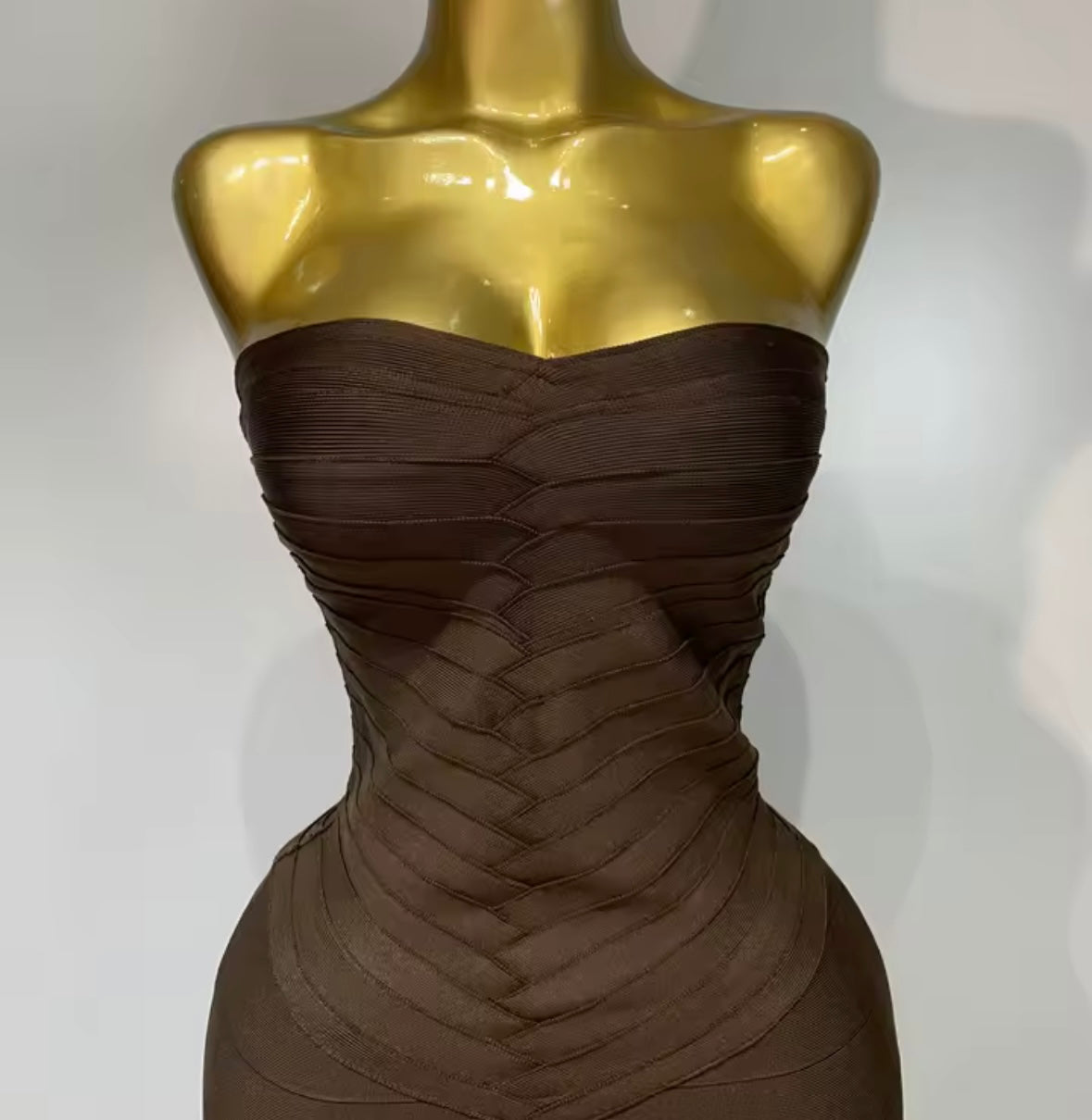 Sexy Strapless Bandage Maxi Dress